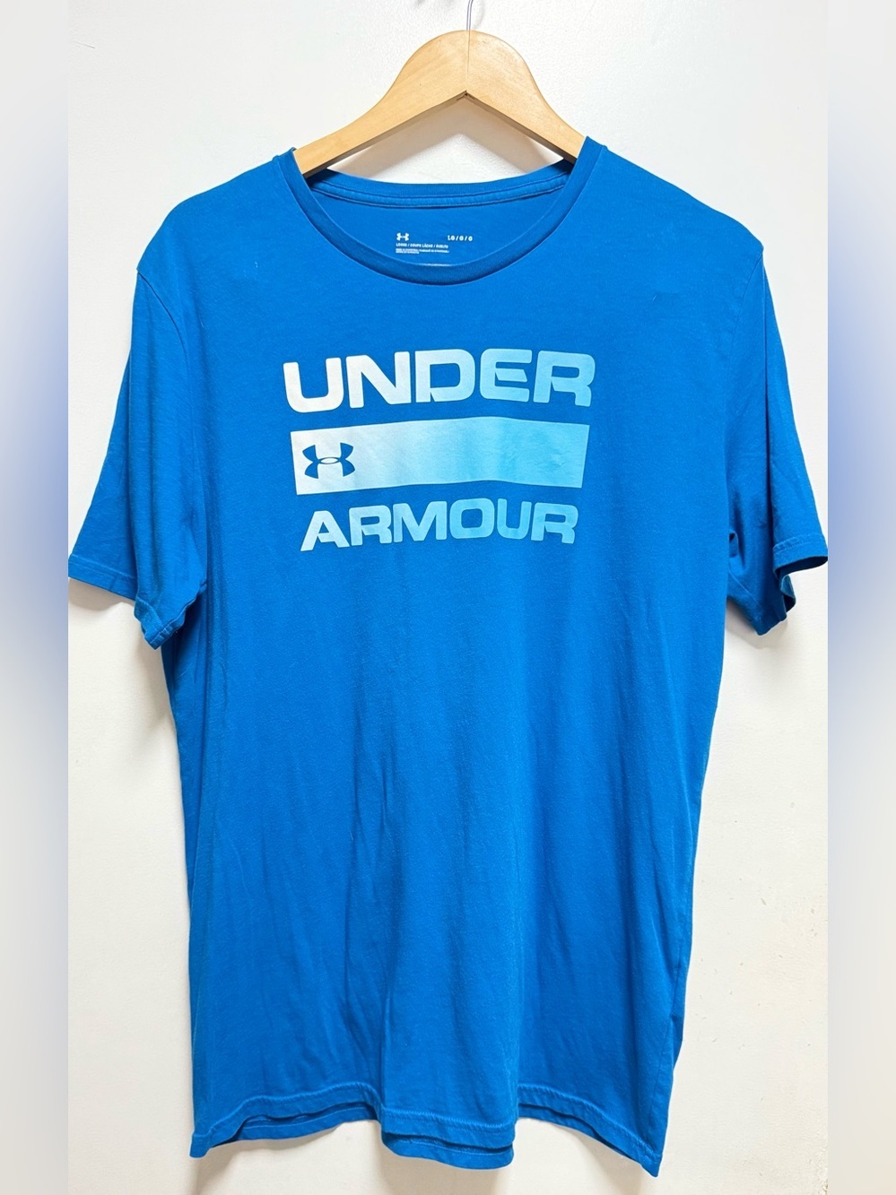 Under Armour Men's Bright Blue Logo Crew Neck Tee